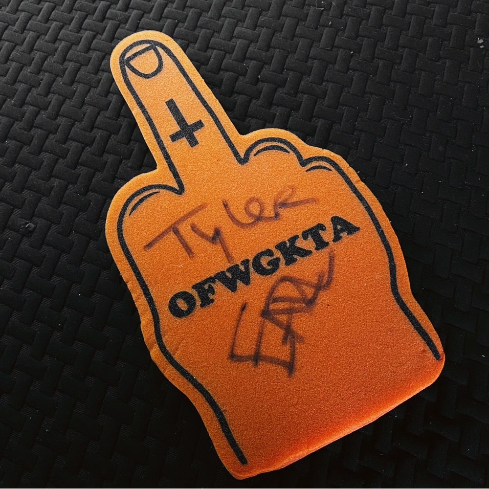 SIGNED Odd Future Middle Foam Finger